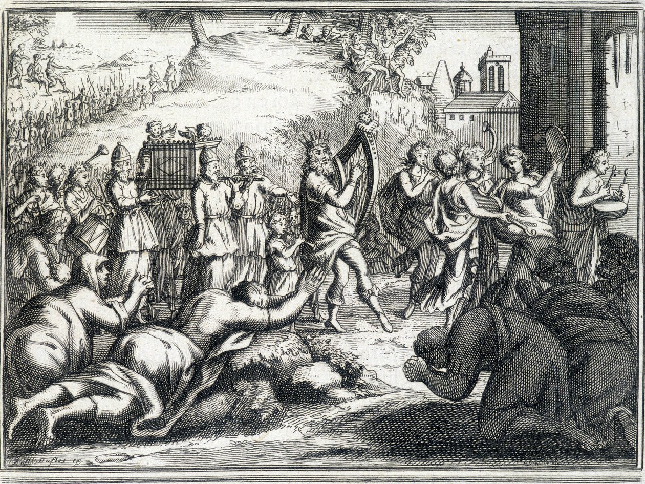 Davidův tanec (Starý zákon). od Unknown artist