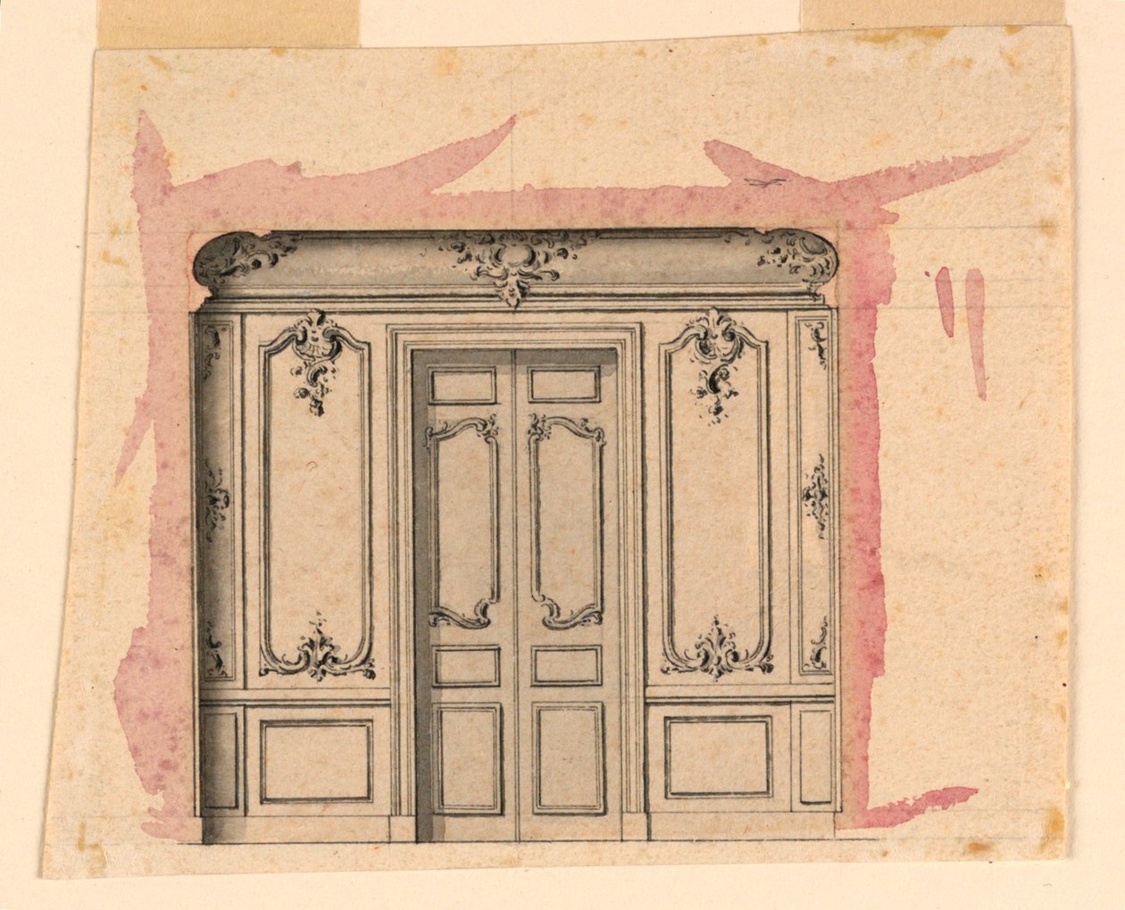 Design pro stěnu salonu od Unknown artist