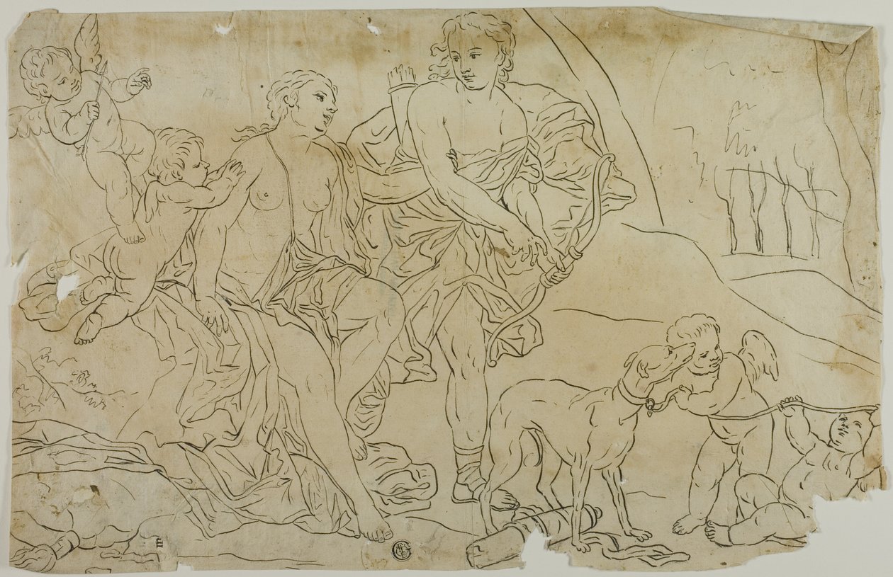 Diana a Endymion od Unknown artist