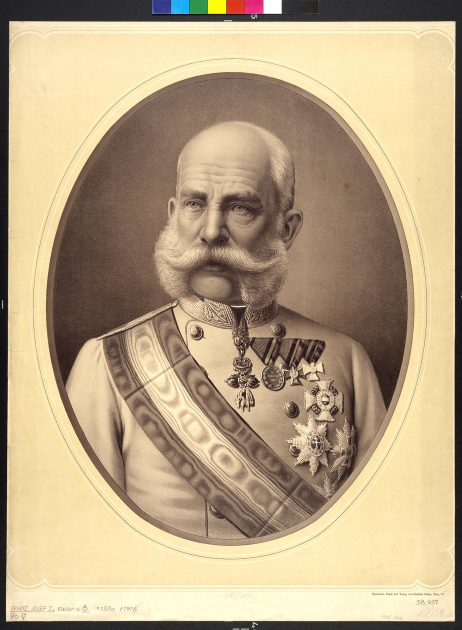 Rakouský císař František Josef I. od Unknown artist