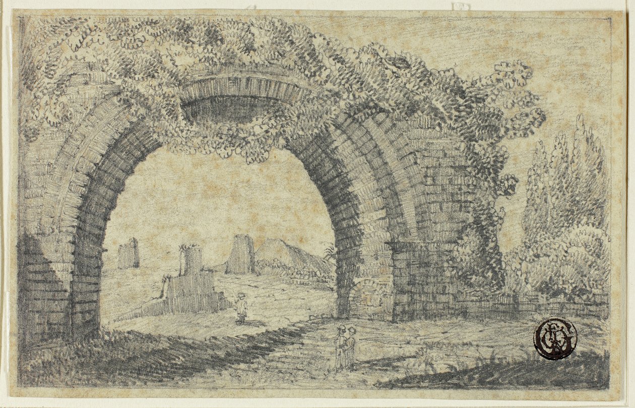 Vchod do cirkusu Caracalla od Unknown artist