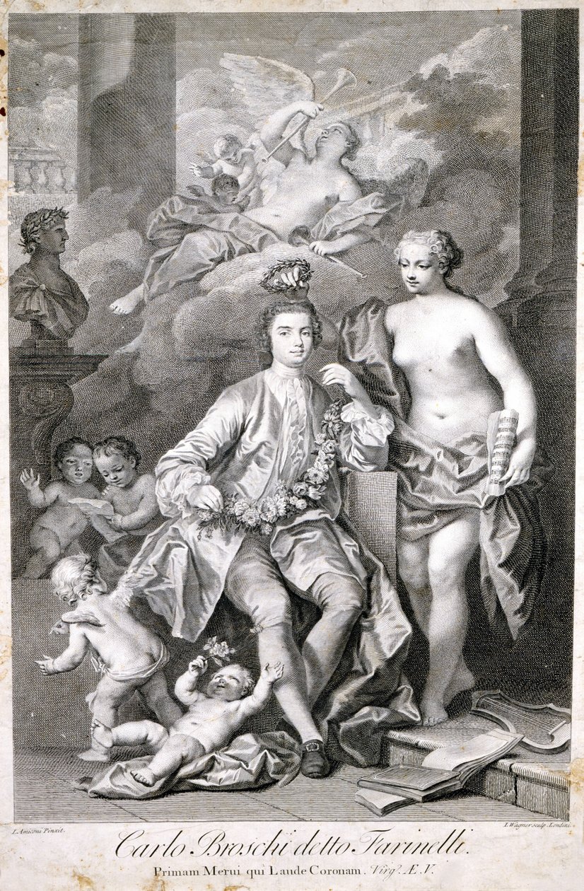 Farinelli (Carlo Broschi, dit; 1705 - 1782). od Unknown artist