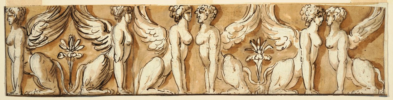 Vlys se sfingami od Unknown artist