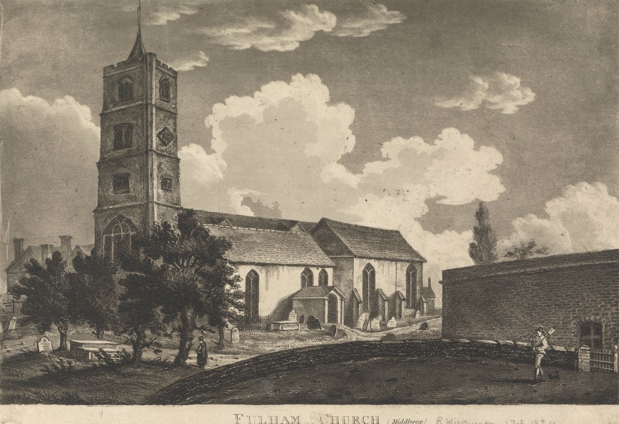 Fulham Church (Middlesex) od Unknown artist