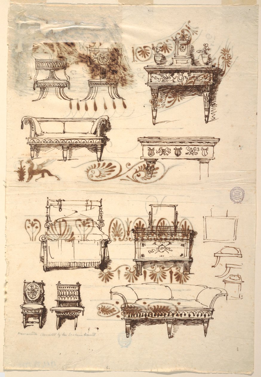 Návrhy nábytku od Unknown artist