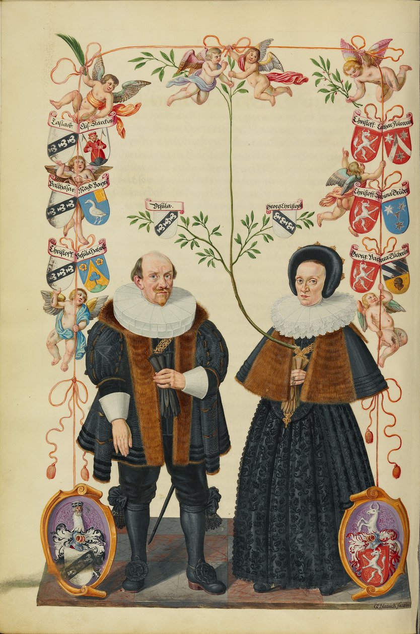 Genealogie rodu Derrer od Unknown artist