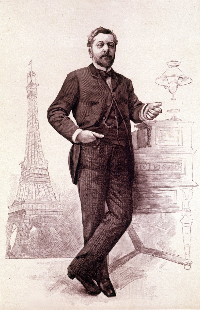 Gustave Eiffel , francouzský inženýr (1832 až 1923). od Unknown artist