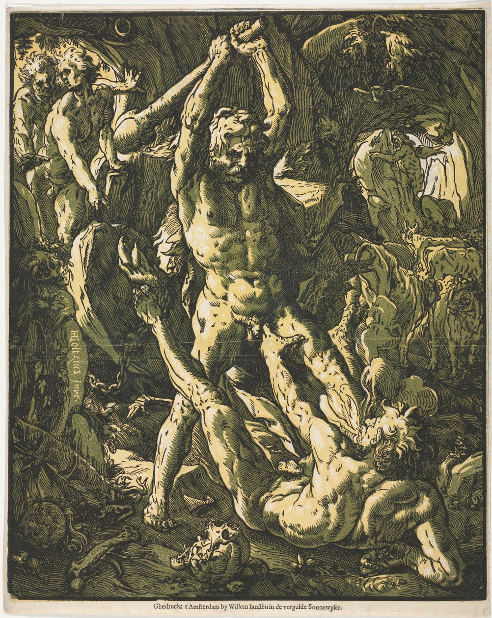 Herkules a Cacus od Unknown artist