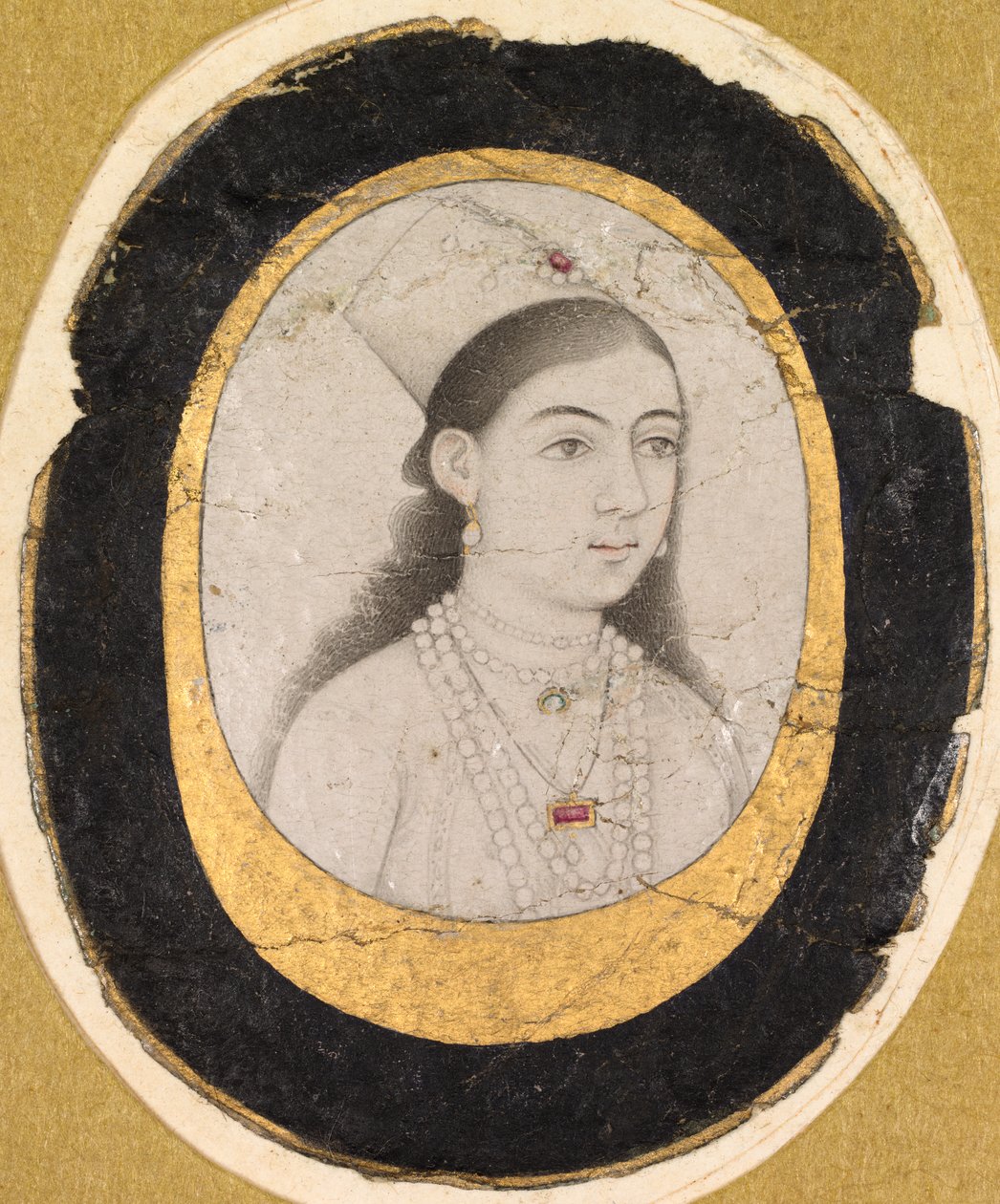 Jewel portrét mladé dívky od Unknown artist