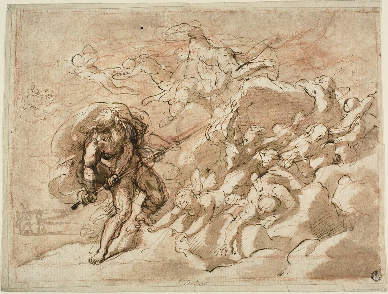 Juno přikazuje Aeolusovi uvolnit větry od Unknown artist