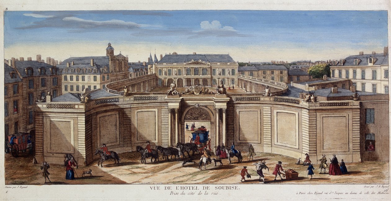 Hotel de Soubise - rytina od Unknown artist