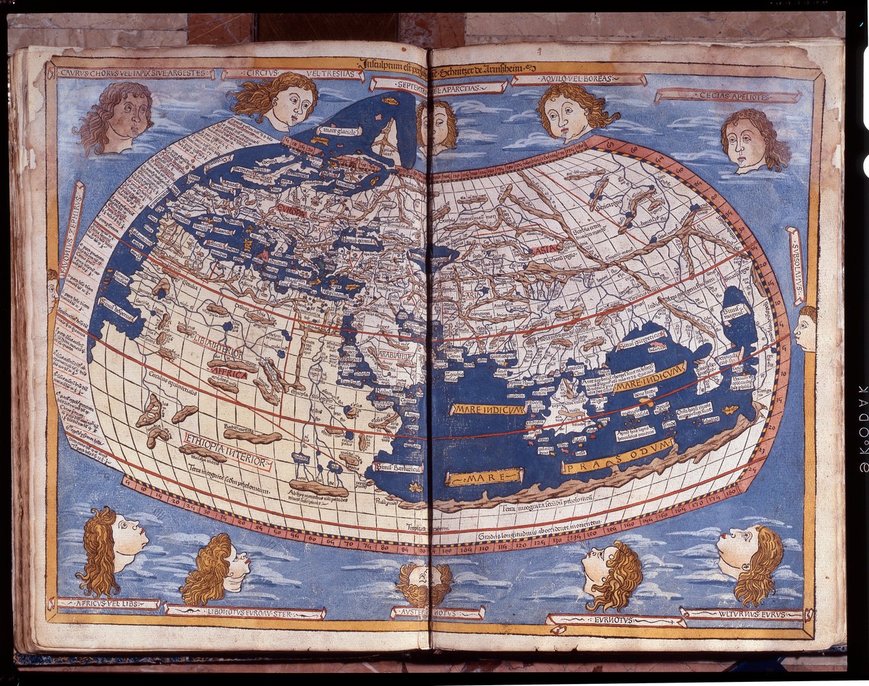 Mapa Ptolemaia publikovaná v roce 1482. od Unknown artist