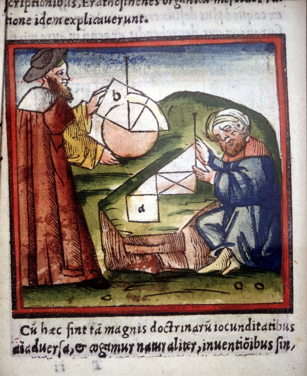matematici. Rukopis 15. století. od Unknown artist