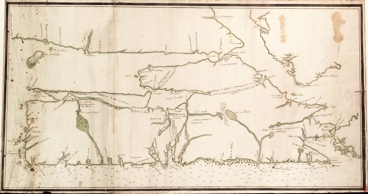 Nové Skotsko, cca 1760 (papír) od Unknown artist