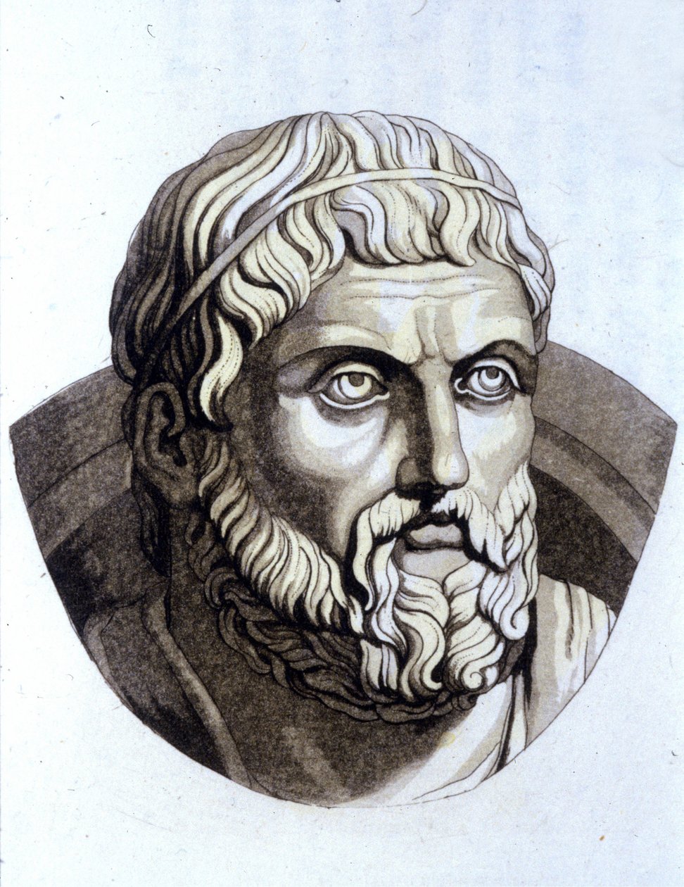 Sofokles (496 př. n. l. - 406 př. n. l.). od Unknown artist