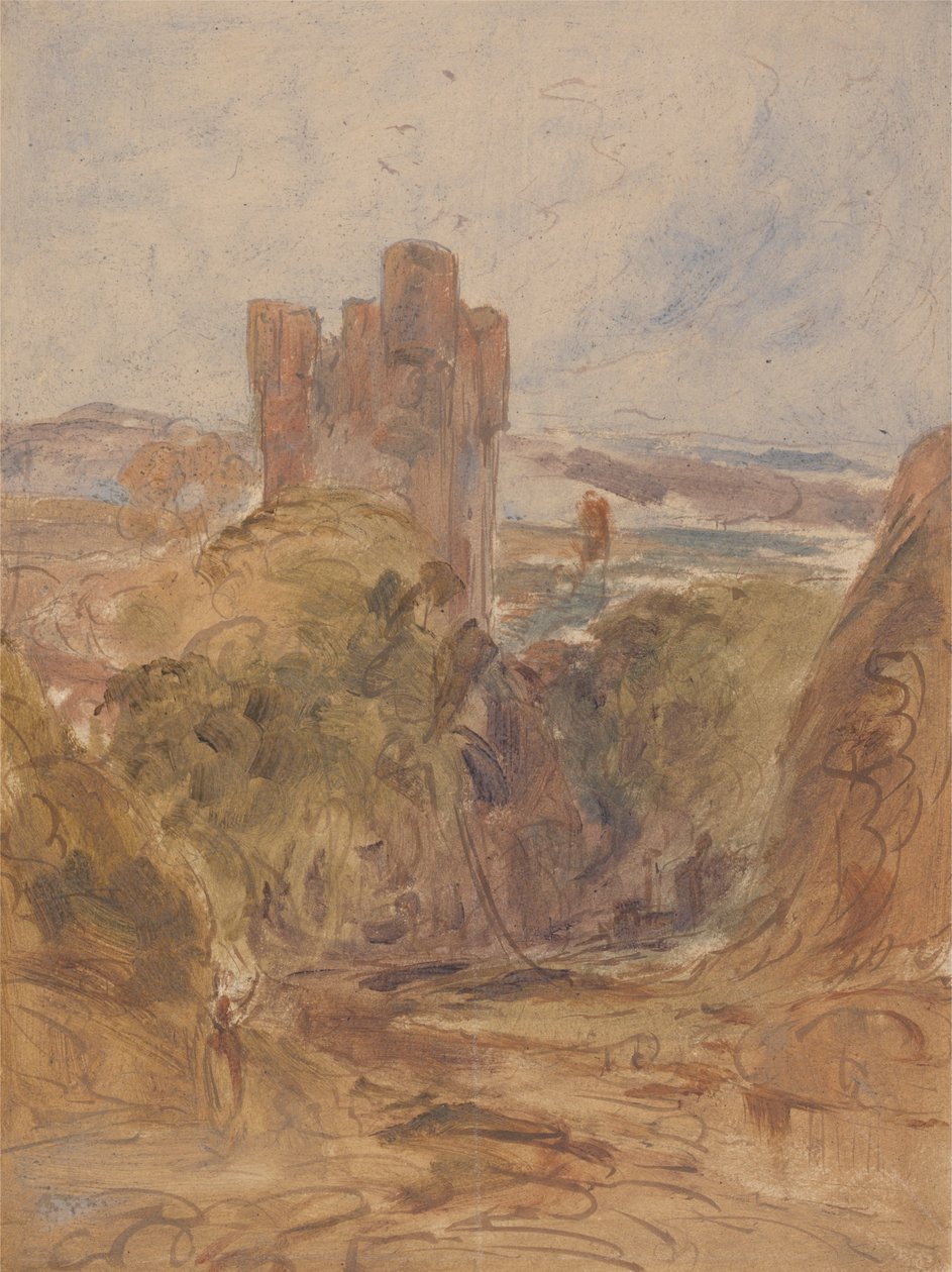 Zámek Tantallon (?), studie od Unknown artist