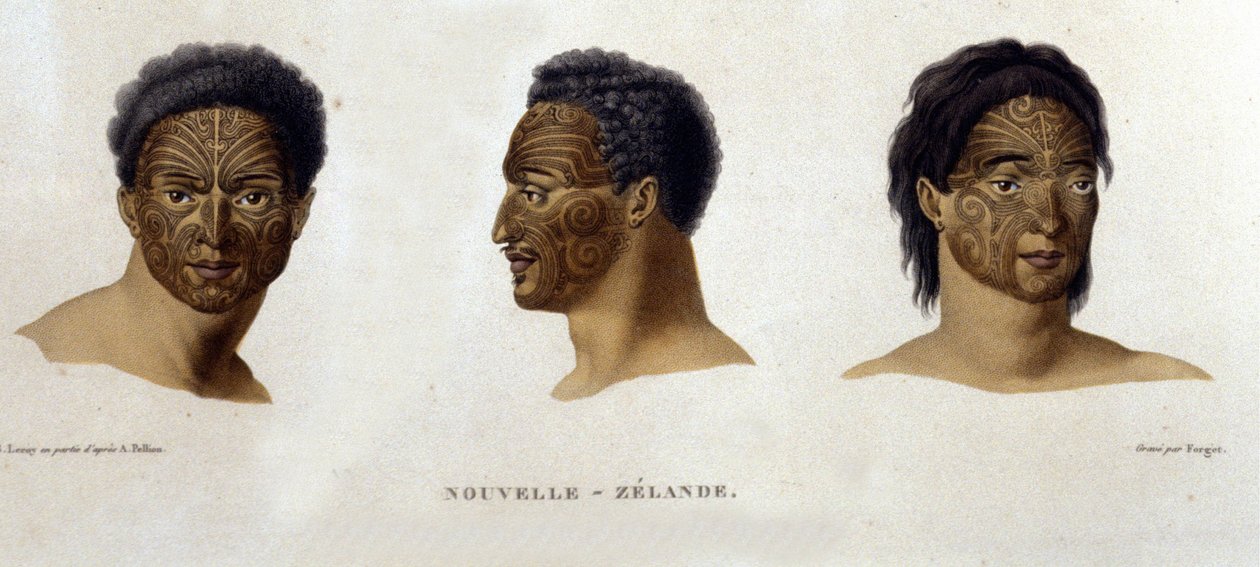 Tetování od rodáka z Nového Zélandu. od Unknown artist