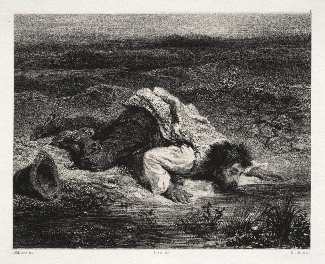 Zraněný bandita od Unknown artist