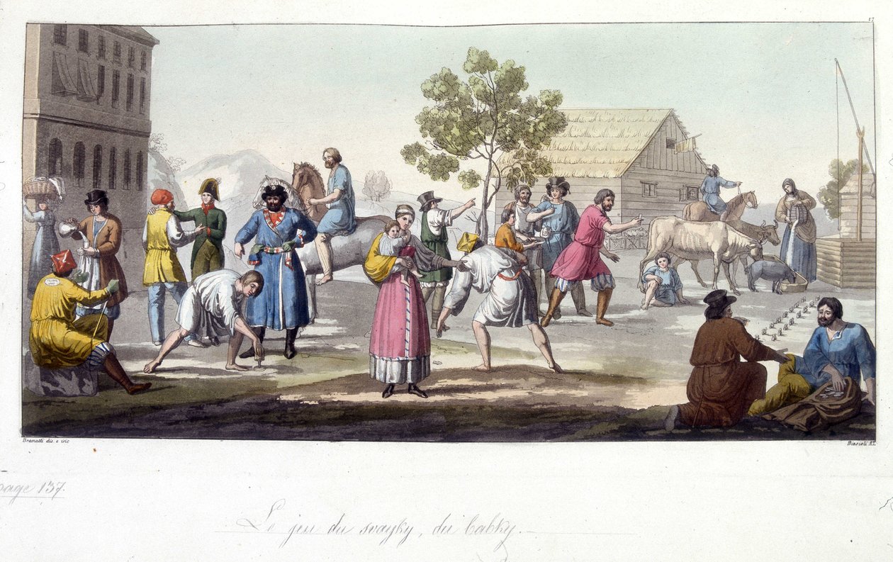 Hra svayky a babky, Rusko. od Unknown artist