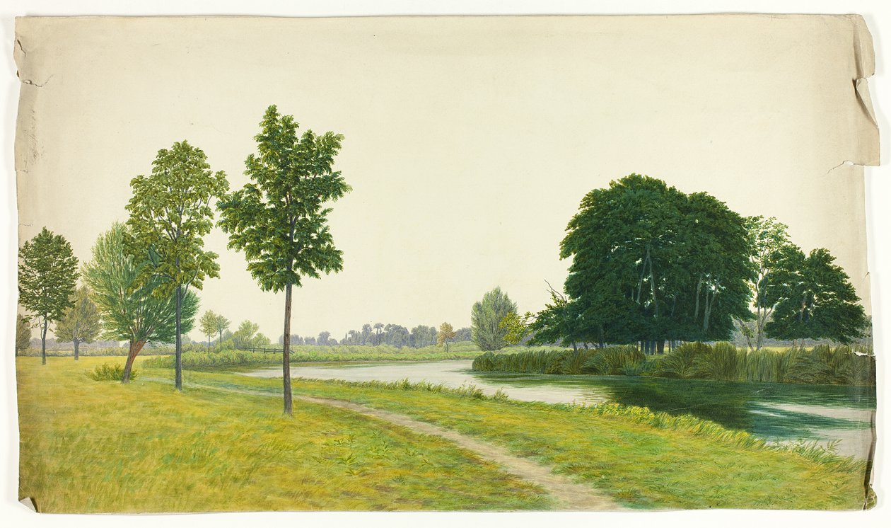 Klidná parková scéna od Unknown artist