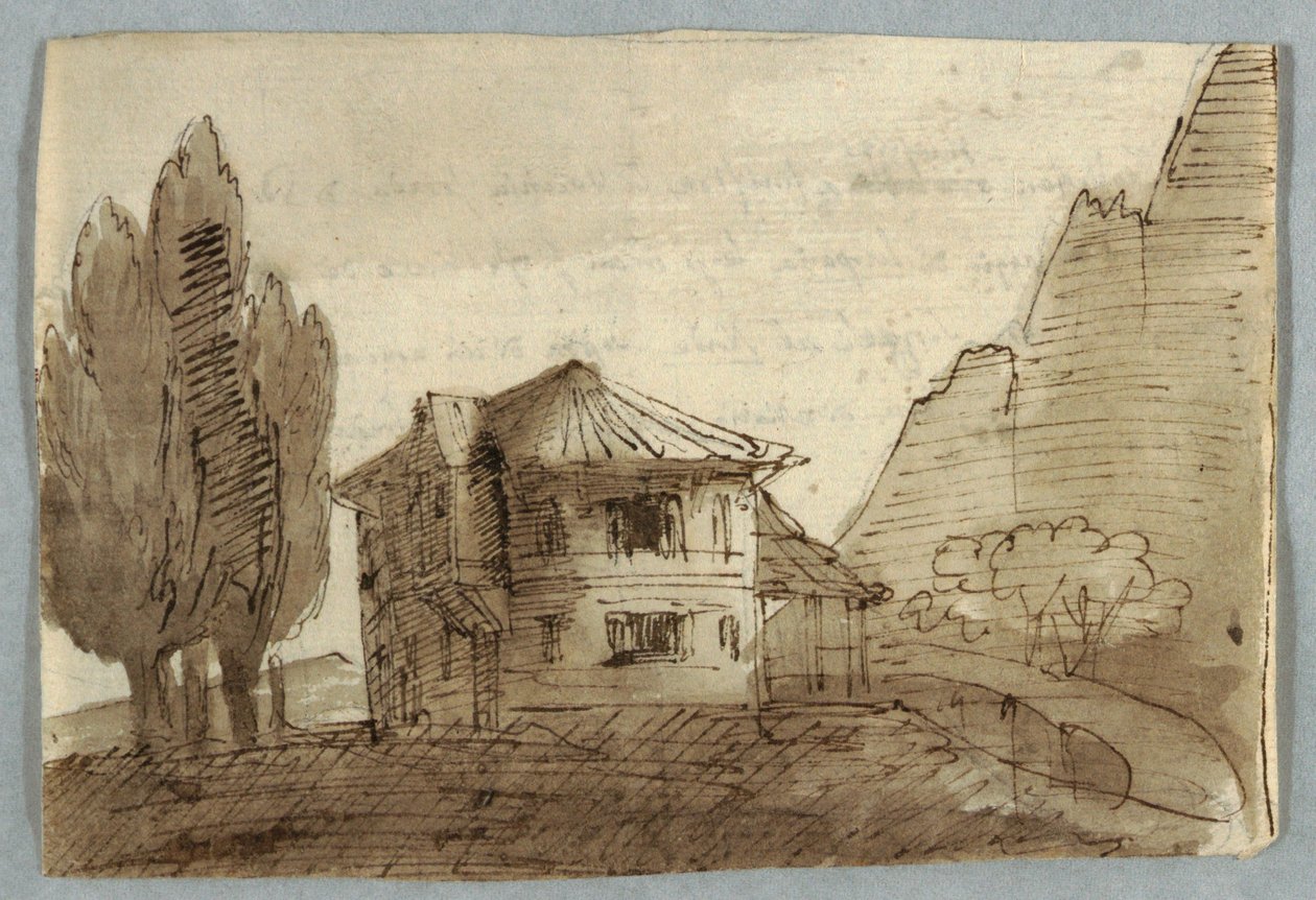 Vila v horské oblasti od Unknown artist