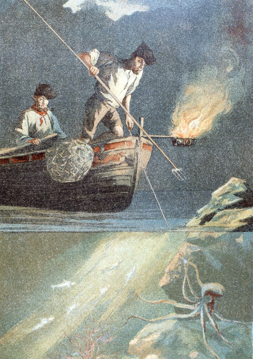rybářská chobotnice od Unknown artist