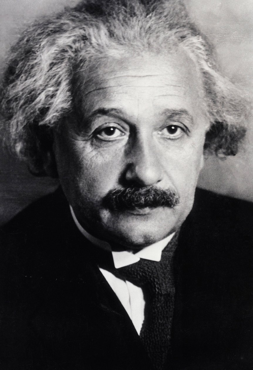 Albert Einstein (černobílá fotografie) od Unknown photographer