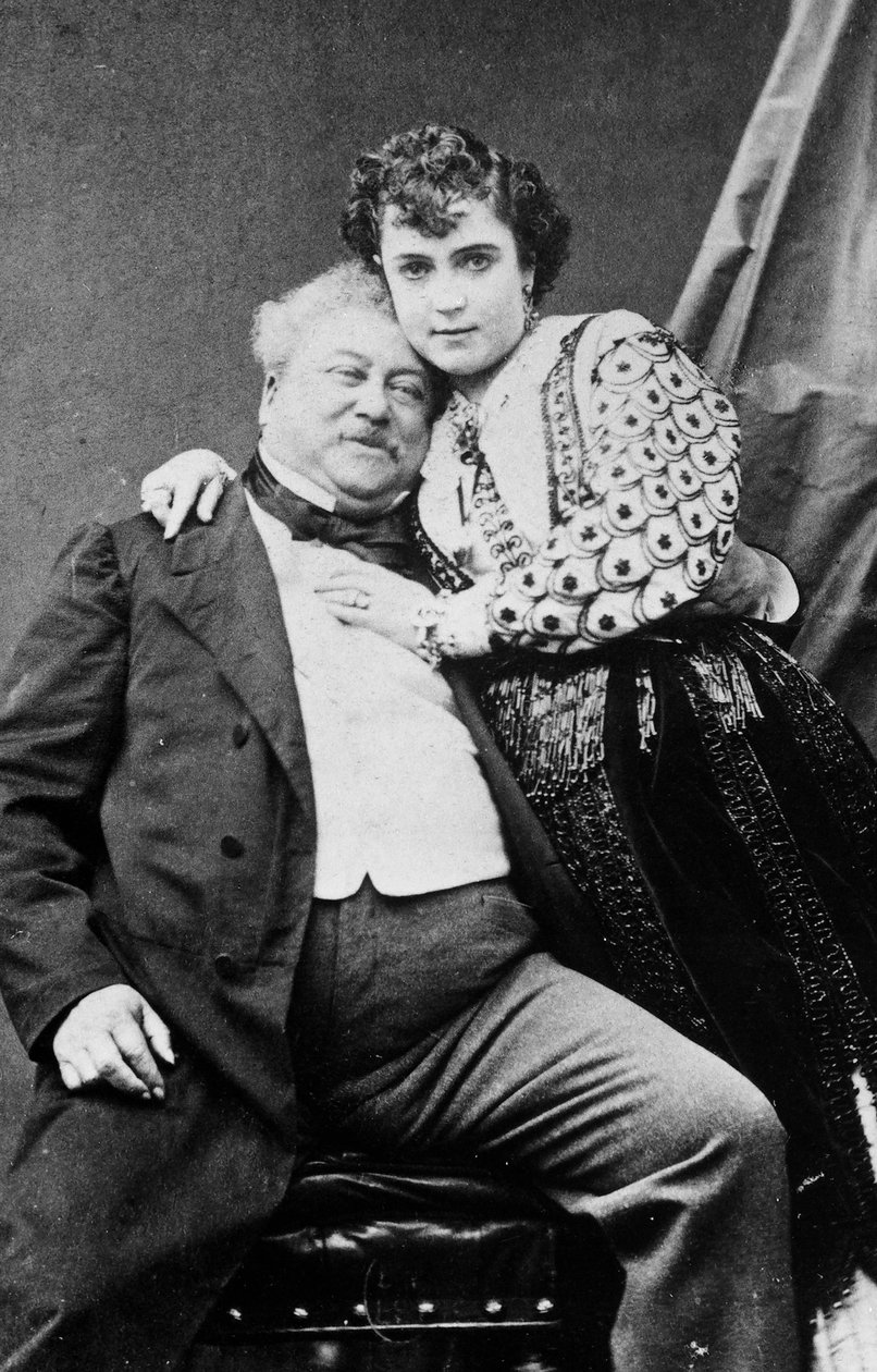 Alexandre Dumas a Adda Mellenová od Unknown photographer