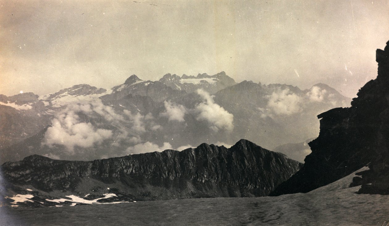 Alpská krajina od Unknown photographer