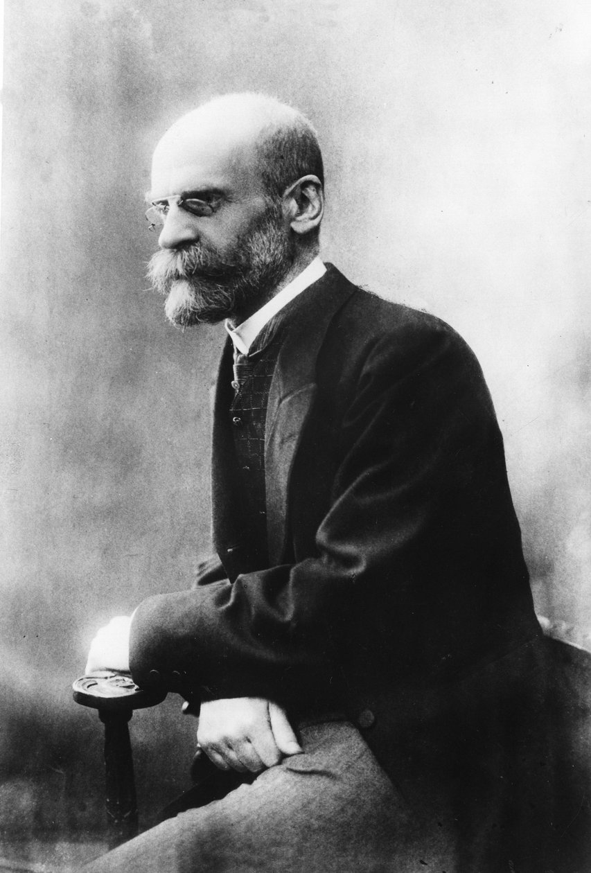 Emile DURKHEIM. (1858 - 1917) francouzský sociolog. od Unknown photographer