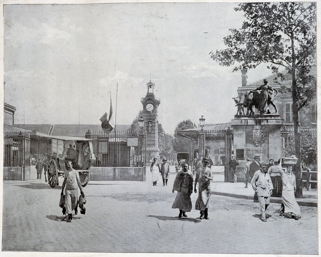 Vchod do jatek La Villette od Unknown photographer