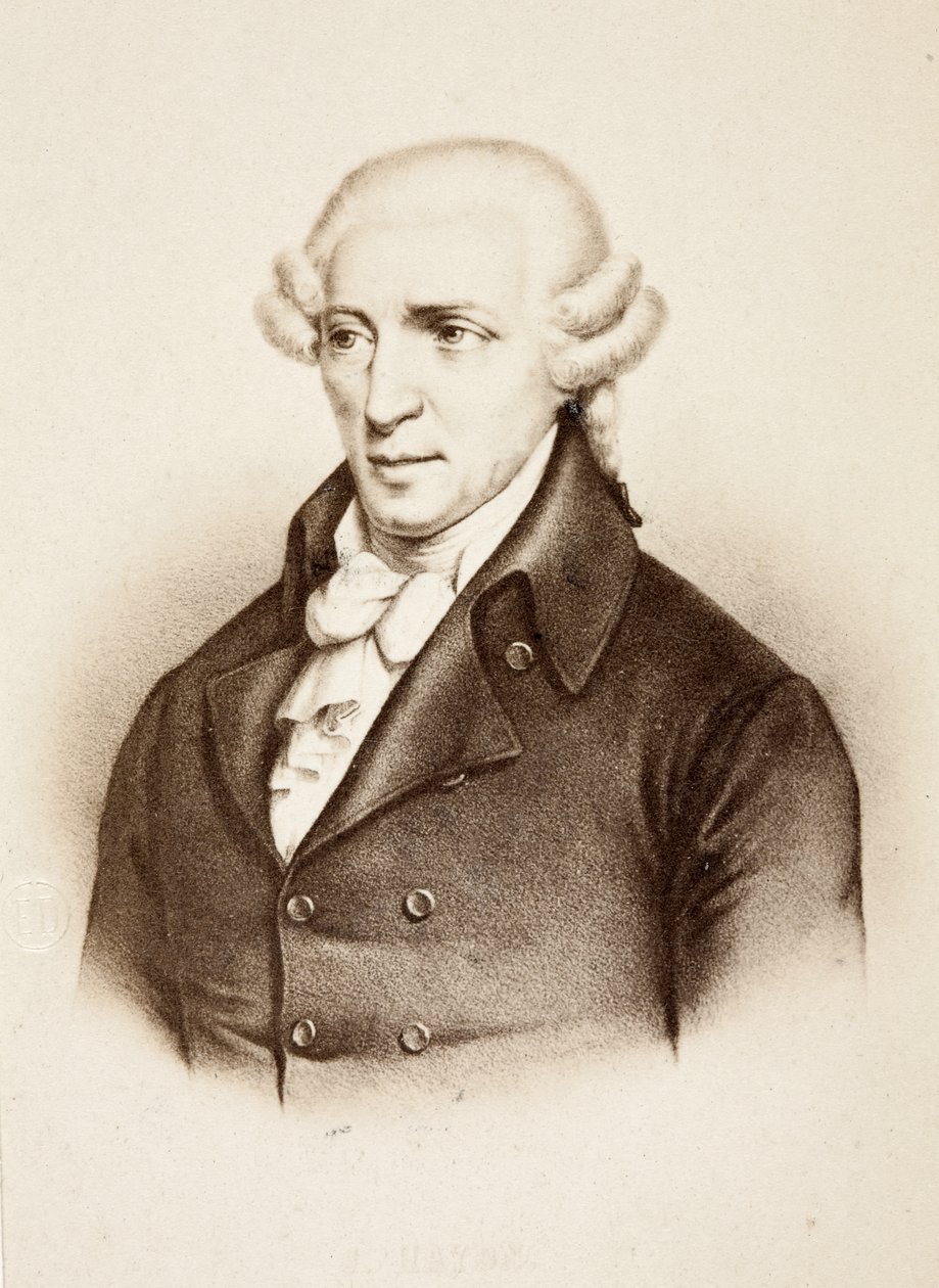 Portrét Franze Josepha Haydna od Unknown photographer