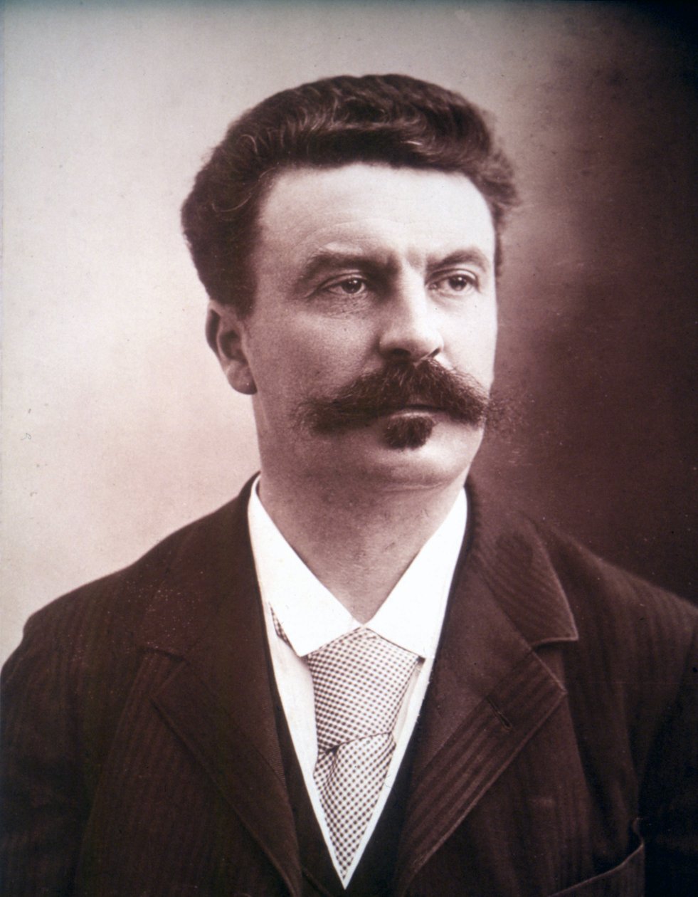 Portrét Guy de Maupassant od Unknown photographer
