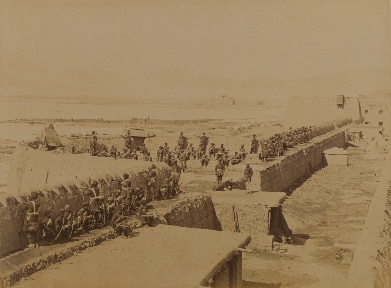 Strongpoint, Kábul 1879 (černobílá fotografie) od Unknown photographer
