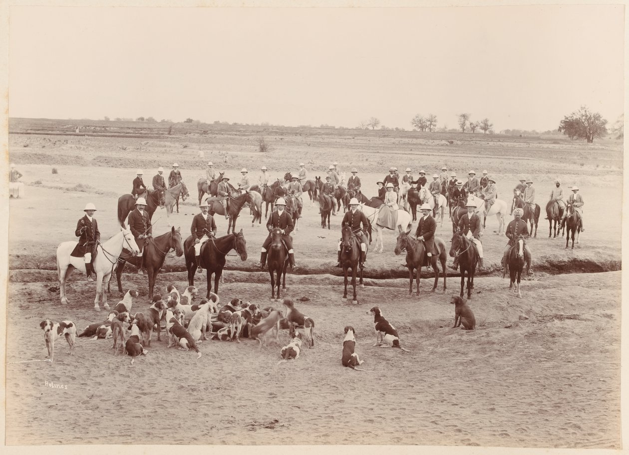 The Peshawar Vale Hunt, 1896 od Unknown photographer