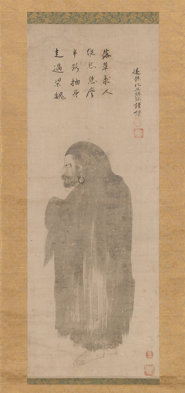 Bodhidharma, konec 16.-začátek 17. století. od Unkoku Tōgan