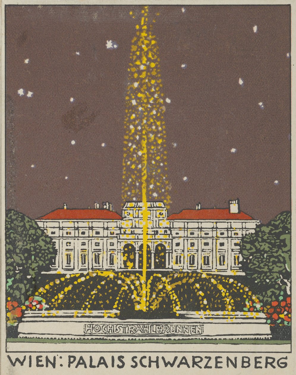Vídeň: Palais Schwarzenberg, 1908. od Urban Janke.