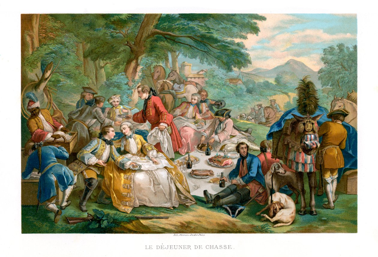 Lovecká snídaně, 1737, 1885. od Urrabieta
