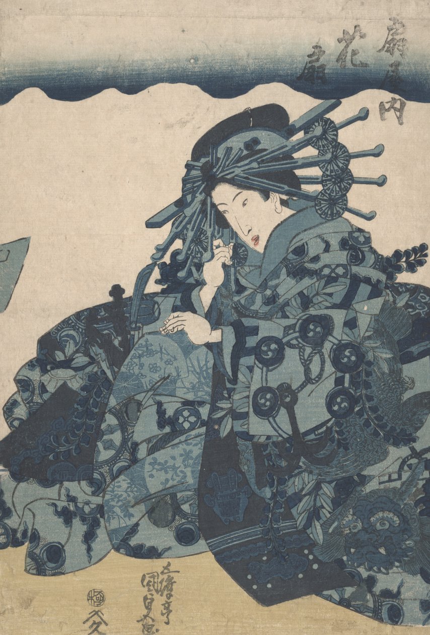 Neznámý tisk aizuri-e, kolem roku 1830 od Utagawa Kunisada