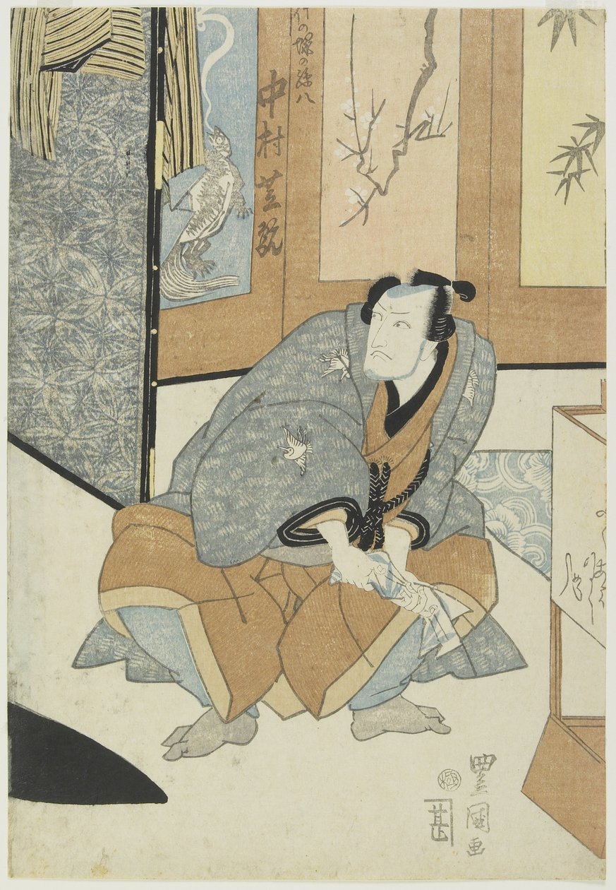 Tee c a r Nakamura Shikan Jako 8letý vnuk f Takezuky od Utagawa Toyokuni