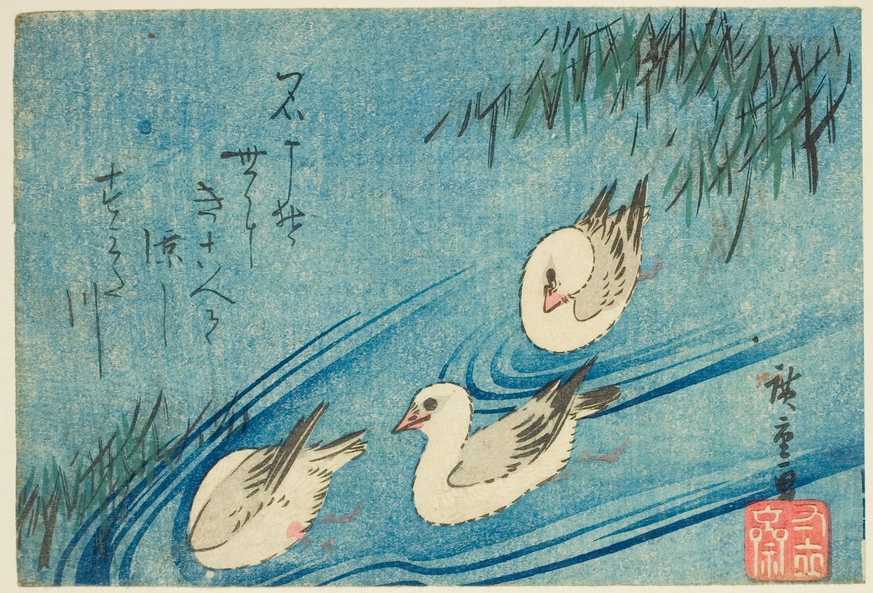 Ústřičníky od Utagawa Hiroshige