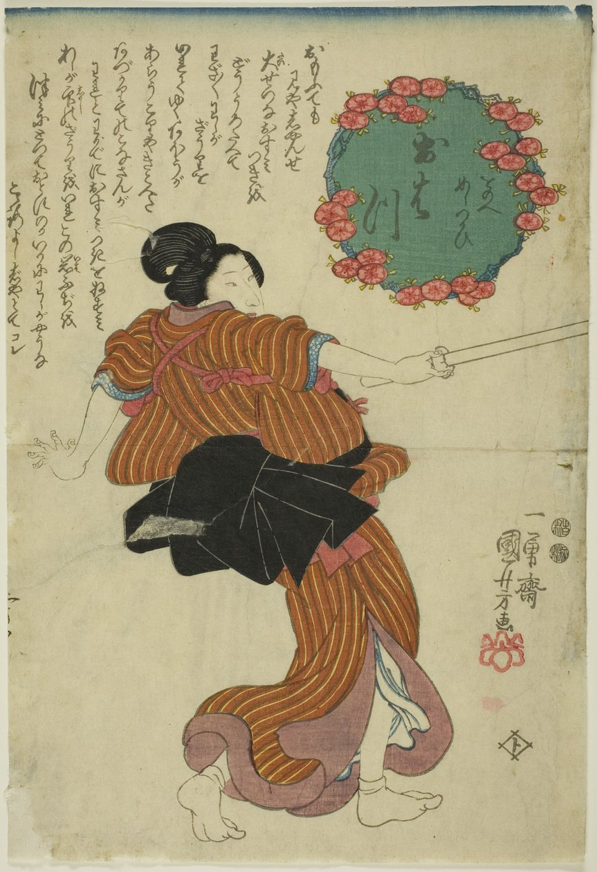 Ohatsu od Utagawa Kuniyoshi