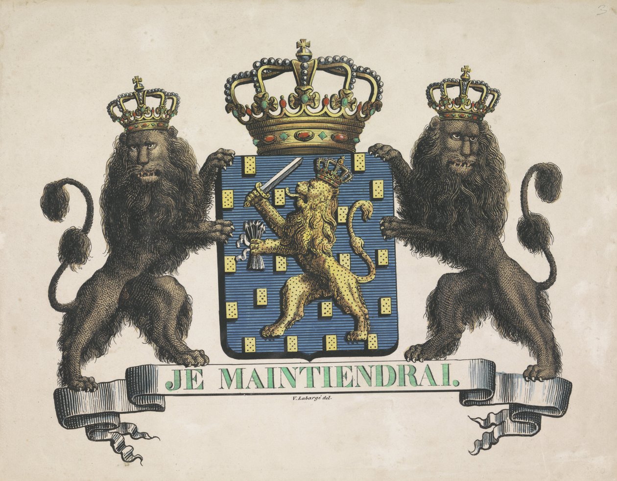 Státní znak Nizozemského království, 1815 od V. Labargé