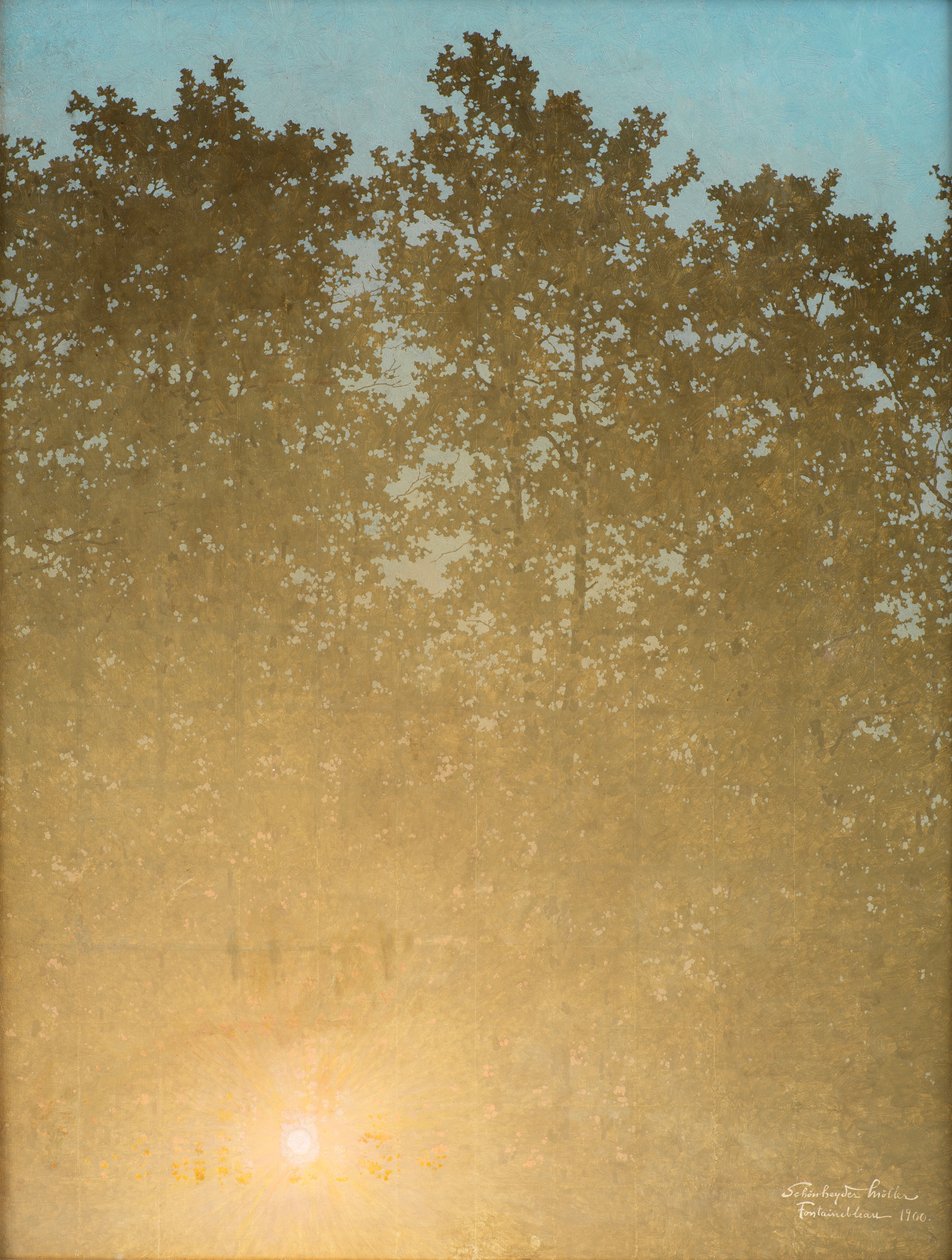 Západ slunce. Fontainebleau, 1900. od Valdemar Schønheyder Møller