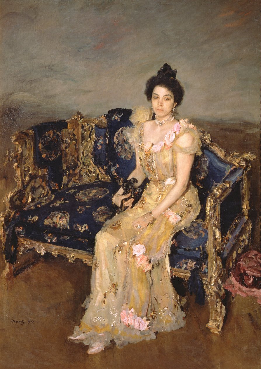 Portrét Sofie Mikhailovna Botkina, 1899 od Valentin Aleksandrovich Serov