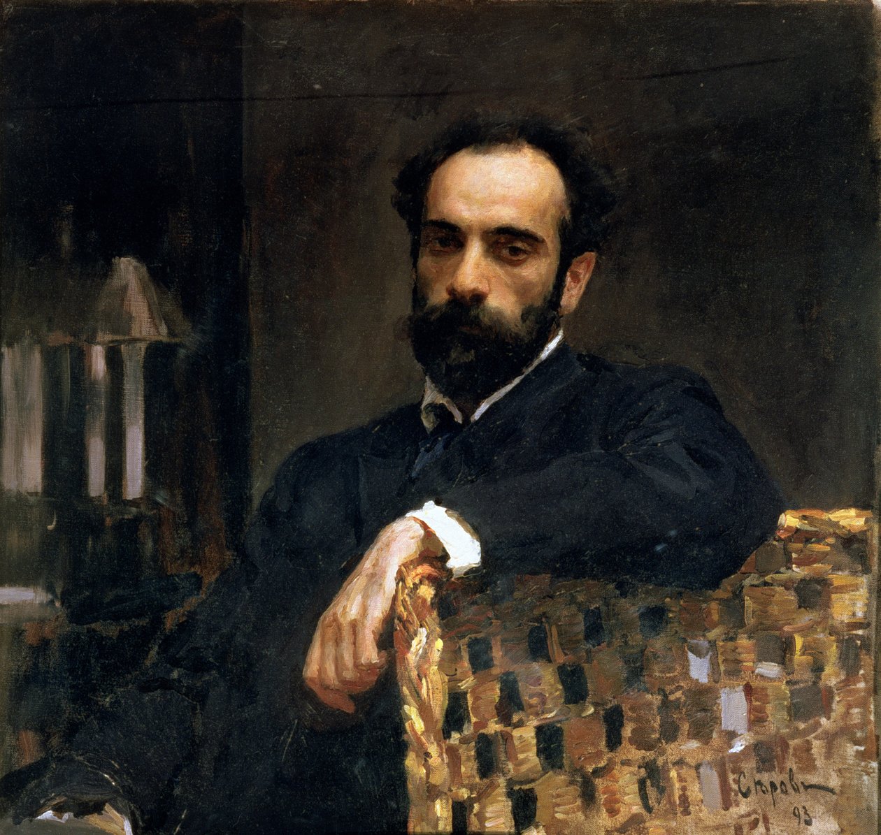 Portrét umělce Isaaka Iljiče Levitana (1860-1900), 1893 od Valentin Aleksandrovich Serov
