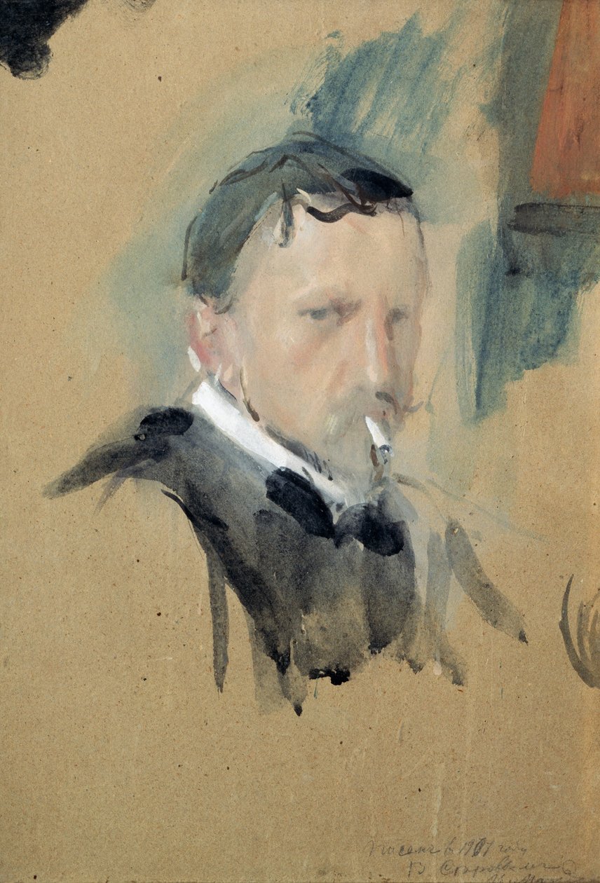 Autoportrét, 1901 od Valentin Aleksandrovich Serov