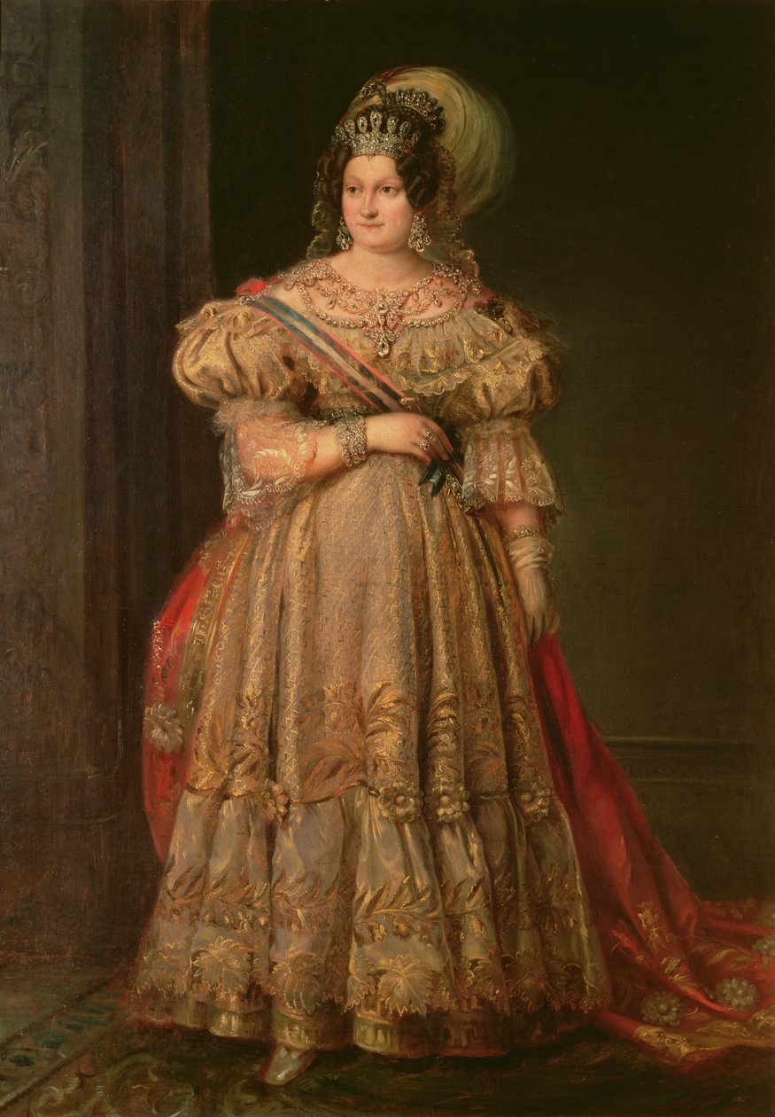 Maria Christina de Bourbon (1806-1878) od Valentin Carderera y Solano
