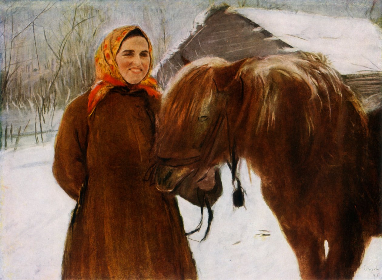 "Žena s koněm", 1898, 1965. od Valentin Serov
