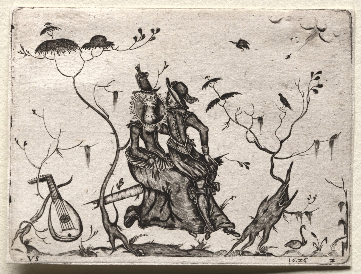 Pár milenců, 1626. od Valentin Sezenius